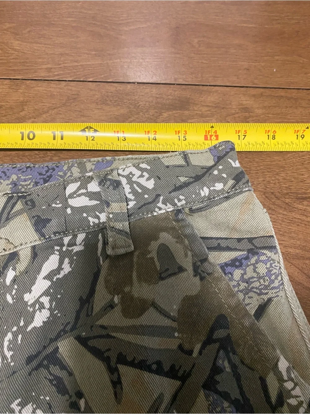 Men's Olive Camo Utility Cargo Shorts